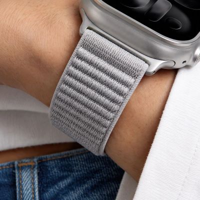 7. Tech-Protect NylonLoop Band for Apple Watch 44 / 45 / 46 / 49 mm – Grey