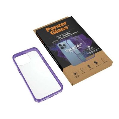 5. PanzerGlass ClearCase antibacterial Military Grade certified case for iPhone 13 Pro - transparent purple