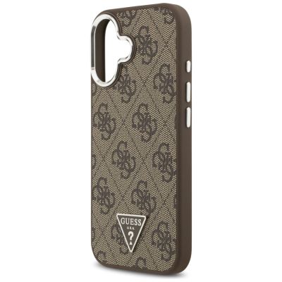 6. Guess 4G Triangle Logo MagSafe case for iPhone 17 - brown