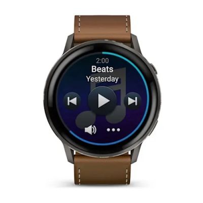 4. Garmin Venu 4 3.56 cm (1.4") AMOLED 45 mm Digital 454 x 454 px Touchscreen Black Wi-Fi GPS
