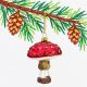 5. GLASS MUSHROOM BAUBLE 8.5 CM MICA