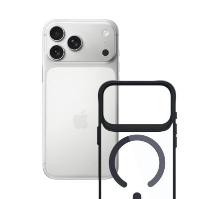 4. 3mk Satin Armor MagCase for iPhone 17 Pro - Transparent Black