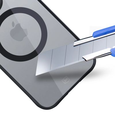 3. 3mk Satin Armor MagCase with MagSafe iPhone 16 Pro Max - Clear with Black Frame