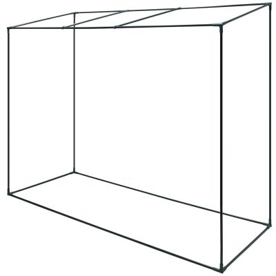 42. GREENHOUSE FOR TOMATOES AND CUCUMBERS 200x77x168-150CM PE GREEN