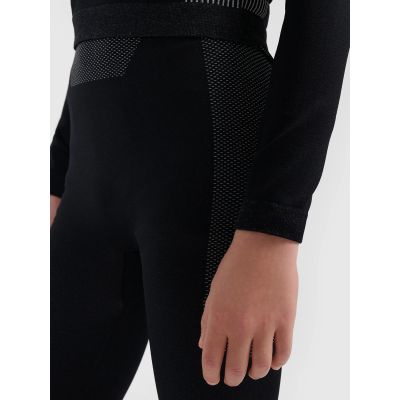 3. Boys' Seamless Thermal Base-Layer Leggings 4F 4FJWAW26USEAM331-20S