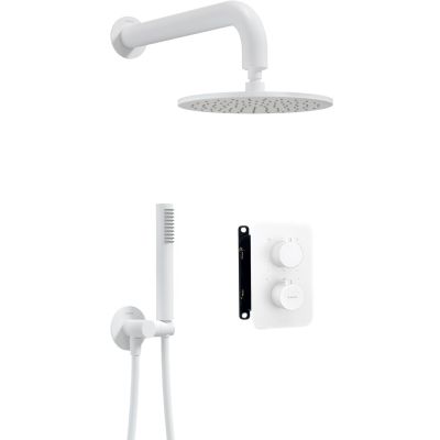 Concealed shower set with thermostatic BOX - with shower head