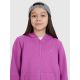 2. Girls' sweatshirt with a zipper and hood 4F 4FJWSS25TSWSF1706-50S