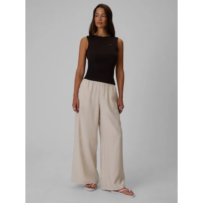 7. Women's 4F Modal Wide Leg Trousers 4FRSS26TTROF1971-12S