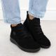 7. Women’s black suede leather ankle boots Rieker Z0022-00