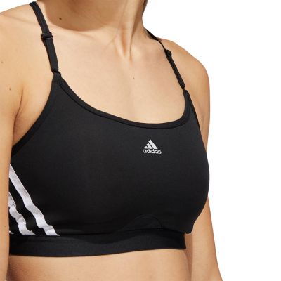 13. adidas Aeroreact Training Light-Support 3-Stripes Bra W HC7862