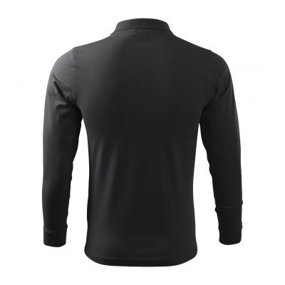 2. Malfini Single J. LS M MLI-21194 ebony gray polo shirt