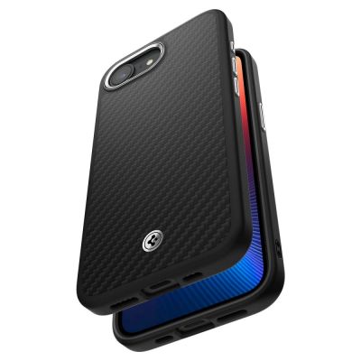 7. Spigen Enzo Aramid MagSafe Case for iPhone 16e / 17e - Black