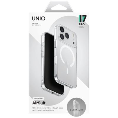 6. Uniq Airsuit Magclick Charging Case for iPhone 17 Pro - Transparent