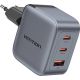 4. Vention 70W GaN PD Charger 1x USB-A 2x USB-C Black