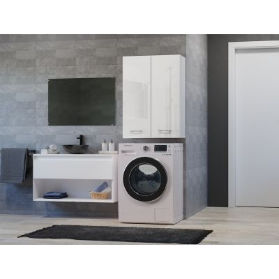 4. POLA MINI DD washing machine cabinet 64x30xH90 glossy white