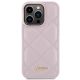 3. Guess Quilted Metal Logo case for iPhone 15 Pro - pink