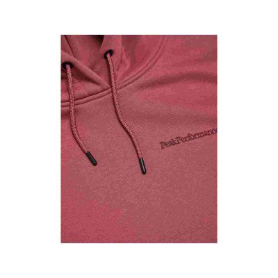 4. Women's PEAK PERFORMANCE W Original Small Logo Hoodie Red