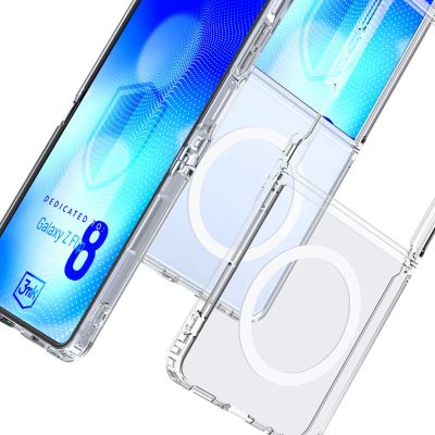 8. 3mk Armor Magcase for Samsung Galaxy Z Flip 8 - Transparent