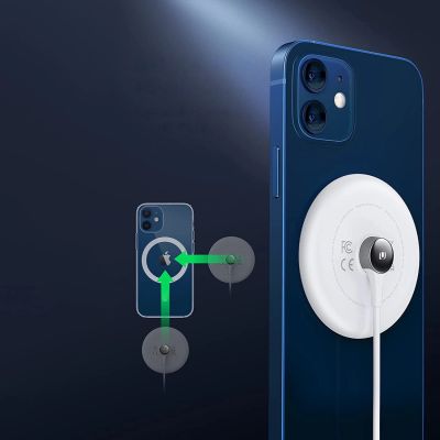 4. Ugreen CD245 40123 wireless Qi / MagSafe charger 15W with USB-C cable - white