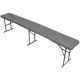 11. CATERING BANQUET FOLDING BENCH 183x28x43CM WOODLAND BOARD DARK GREY