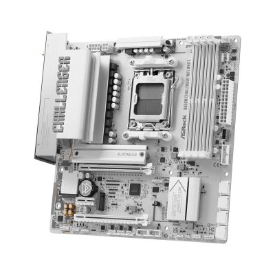 6. ASRock B850M Challenger WiFi White AM5 mATX HDMI/DP DDR5