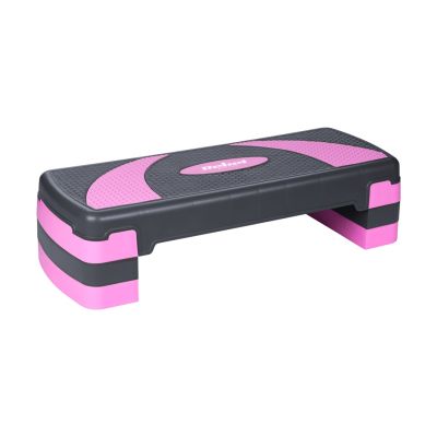 2. Aerobics and Fitness Step REBEL ACTIVE RBA-3225-PU, 3 Levels, Grey-Purple