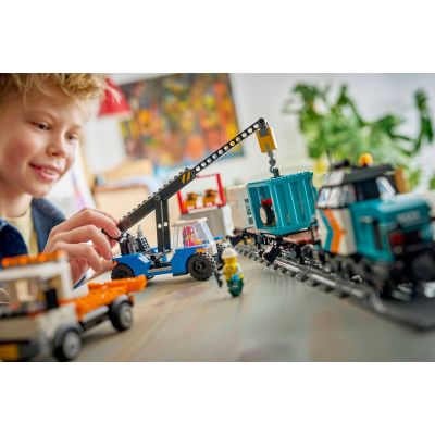 11. LEGO City 60509 - Harbor Cargo Train, Crane and Truck