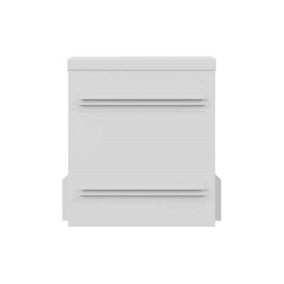 4. WALL-HUNG RACK CABINET 10" HERMETIC IP55 WALL/POLE MOUNTING 340X250X500 GRAY LANBERG (ASSEMBLED)