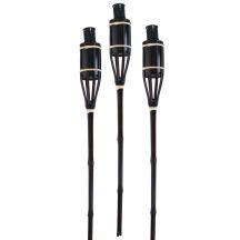 BAMBOO TORCH 60 CM 3 PCS BLACK