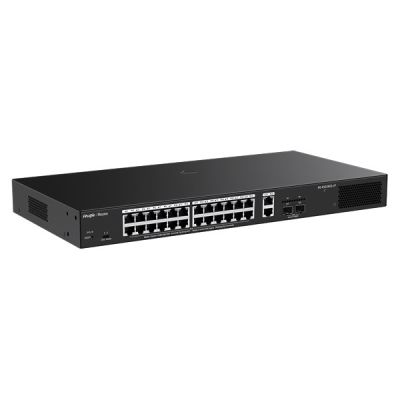 Ruijie Networks RG-ES228GS-LP Managed Network Switch L2 Gigabit Ethernet (10/100/1000) Supports PoE Desktop Black