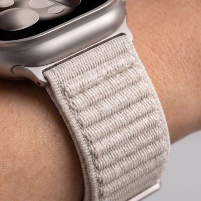 7. Tech-Protect NylonLoop Band for Apple Watch 44 / 45 / 46 / 49 mm – Beige