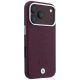 4. BMW Sign Centered Deboss MagSafe Case for iPhone 17 Pro / 18 Pro - Burgundy