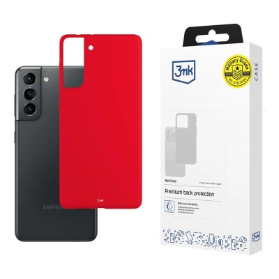 3mk Matt Case for Samsung Galaxy S21 5G - matte red