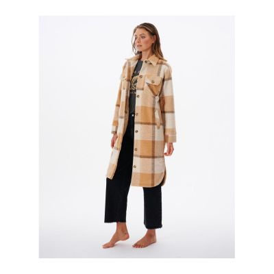 4. RIP CURL Breeze Check Jacket camel