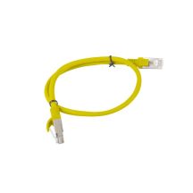 UTP patch cord Lanberg PCU5-10CC-0050-Y (RJ45 - RJ45 ; 0.50m; UTP; cat. 5e; yellow)