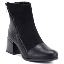 Women's insulated ankle boots with a block heel, black M.Daszyński SA269-5