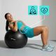 3. Meteor Fitness Ball 75 cm Black