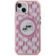 3. Karl Lagerfeld IML Monogram Karl & Choupette Head MagSafe iPhone 15 Plus Case - Pink