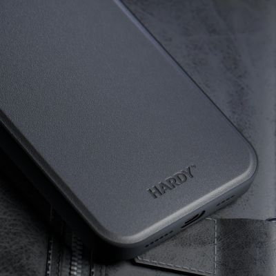9. 3mk Hardy Apple Silky Leather MagCase for Apple iPhone 16 - Black