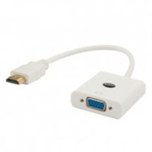 SAVIO ADAPTER HDMI (M) - VGA (F) WHITE CL-201