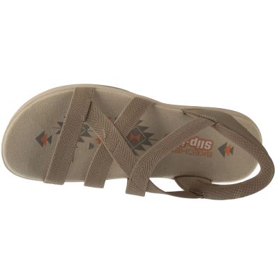 3. Skechers Slip-Ins: Reggae Slim - Stretch Flex 163460-TPE Beige 36