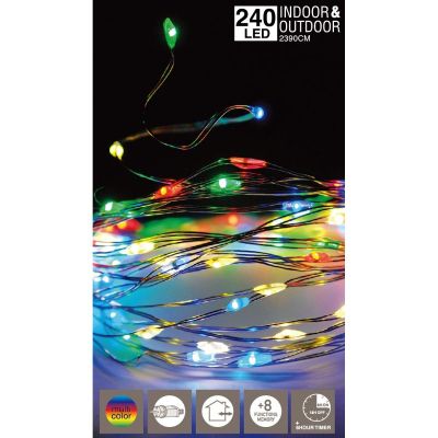 8. WIRE LAMPS GARLAND 240 LED MULTICOLOR