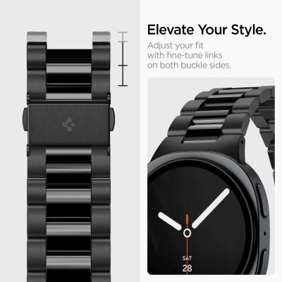 10. Spigen Modern Fit Band 316L Bracelet for Samsung Galaxy Watch 40/44/46 mm - Black
