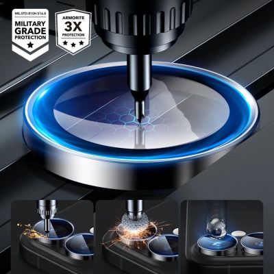 4. ESR Armorite Tempered Glass for iPhone 16 / 16 Plus Camera - Black