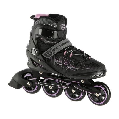 NILS EXTREME NA9157 ROLLER SKATES BLACK AND PURPLE SIZE 44