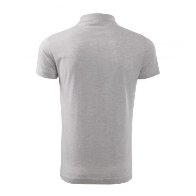 4. Malfini Single J. M MLI-20203 light gray melange polo shirt