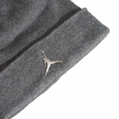 3. Air Jordan Cuffed Beanie Carbon Heather Gray - 9A0063-GEH