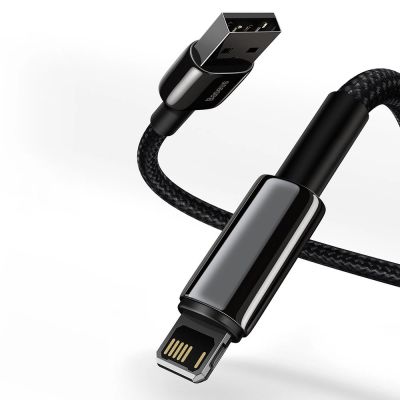 12. Baseus Tungsten USB - Lightning cable 2.4 A 2 m black (CALWJ-A01)