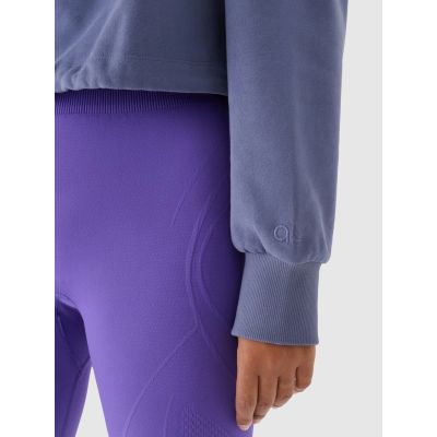 6. Women's sweatshirt without hood 4F x Anna Lewandowska 4F 4FALSAW24TSWSF1743-31S