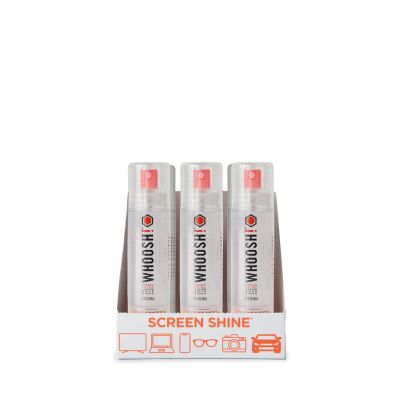 Whoosh Grab and GO - screen cleaning spray 80ml + microfiber cloth (9 pieces in a display)